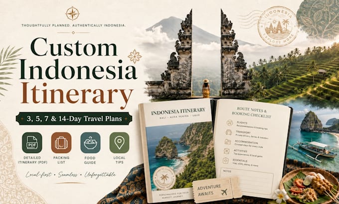 create a custom indonesia travel itinerary