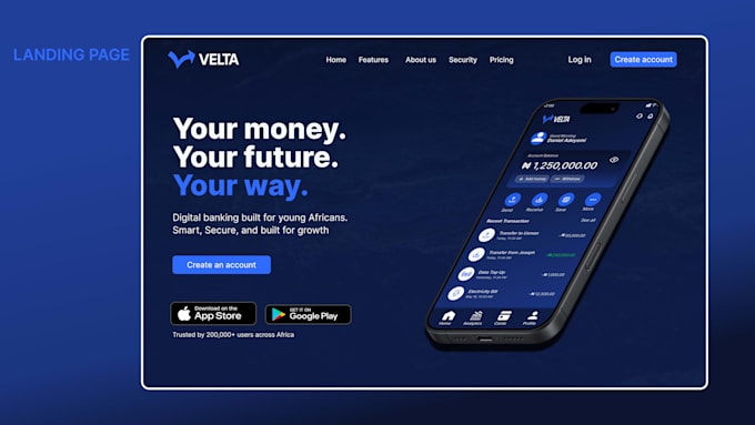 design a fintech or saas brand identity and UI design system