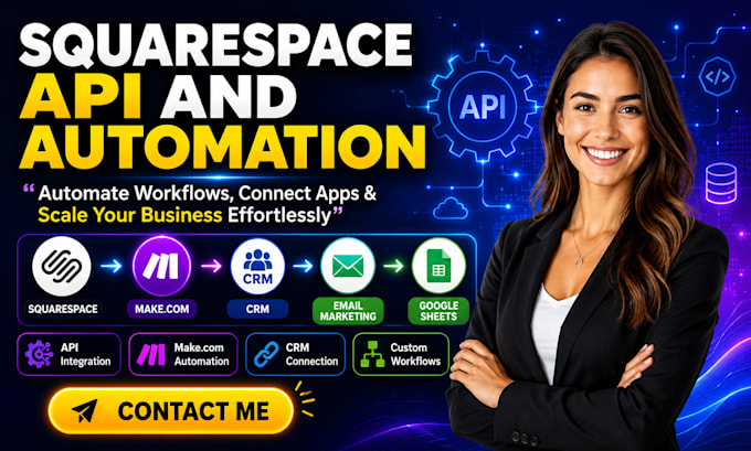 connect and automate your squarespace website with make and api integration