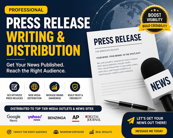 professional press release distribution and press release writing
