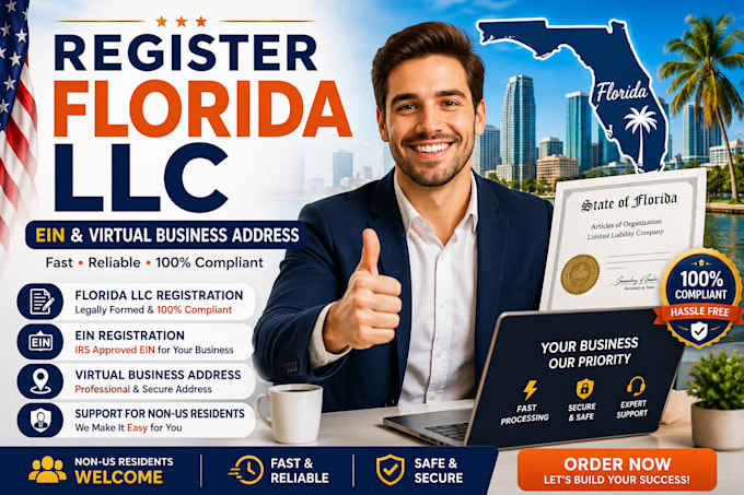 register florida llc with ein and virtual business address