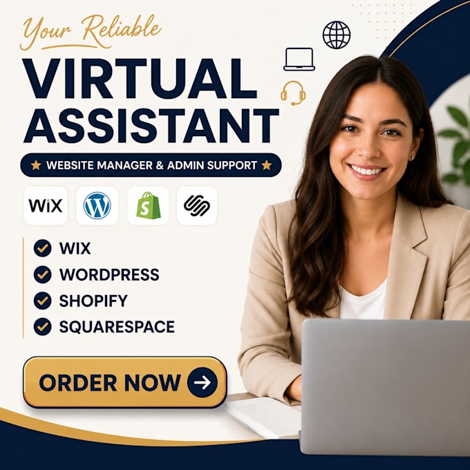 manage your wix website and provide admin support