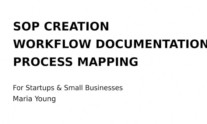 create professional sops and process documentation