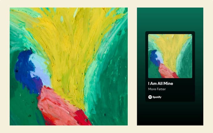 create original oil pastel album cover art