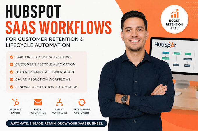 build hubspot saas workflows for customer retention and lifecycle automation