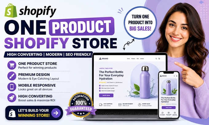 create premium one product shopify store