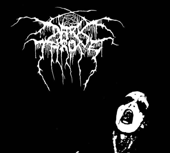 design a dark and atmospheric depressive black metal logo