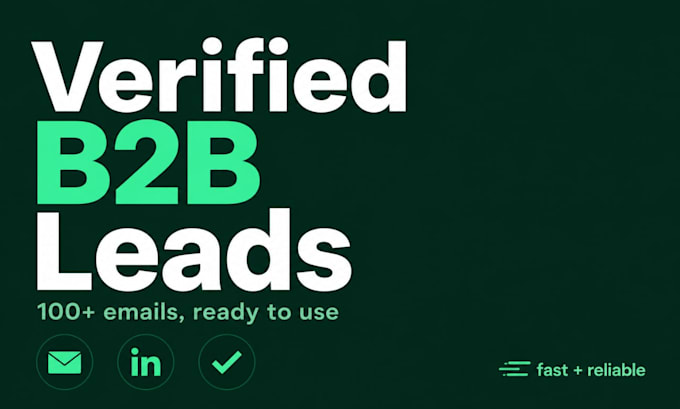 do web research, b2b lead generation, and email list building