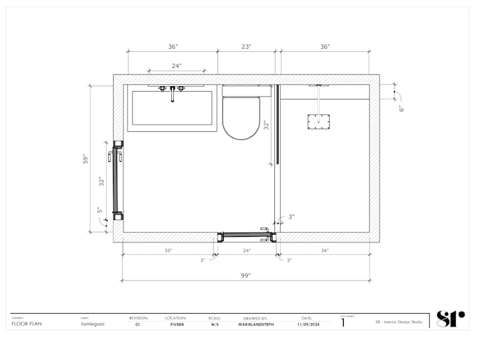 design 2d floor plans and layout for interior spaces