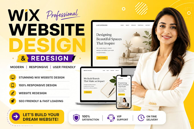 design wix website develop wix website redesign wix website