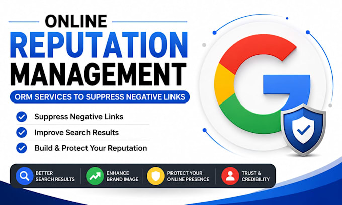 do online reputation management, ORM, services to suppress negative links