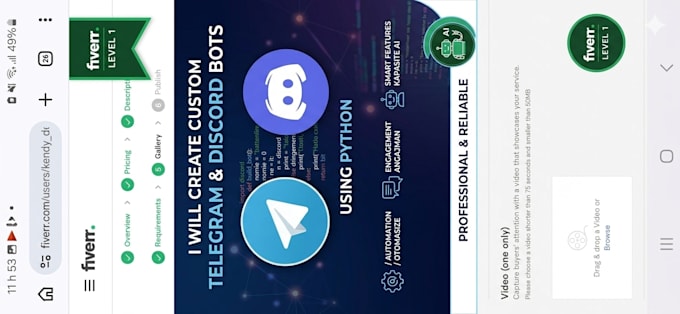 create custom telegram and discord bots using python