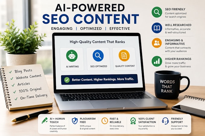 write ai generated SEO blog posts and website content