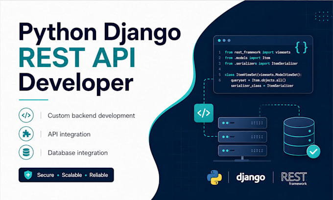 develop a python django web app or rest API