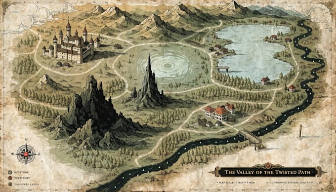 create dnd maps, battlemaps, labyrinth map