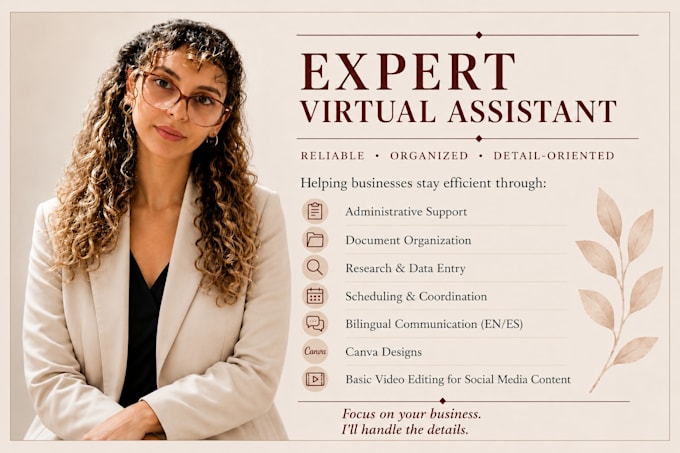 provide  administrative and virtual assistant support