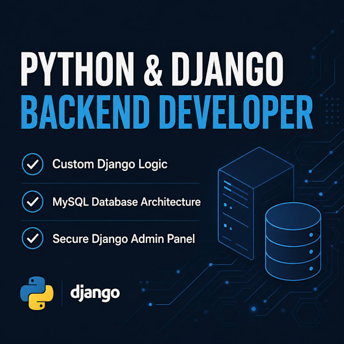 develop secure python django rest apis and design mysql databases