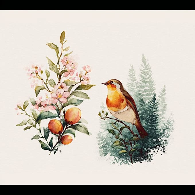 draw  a watercolor illustration