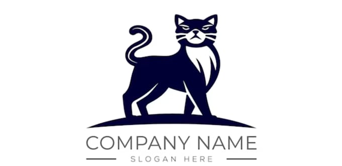 craziest cat lady looking crazy business logo