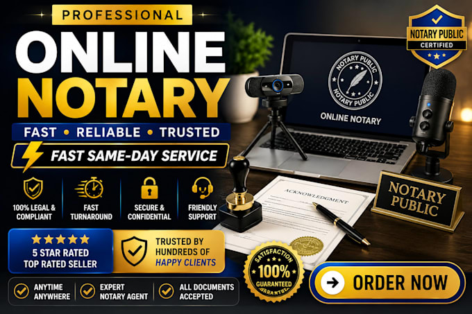 provide fast remote online notary and notarization services