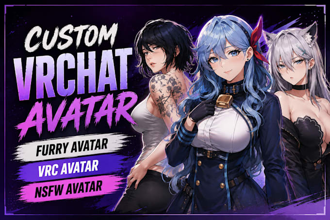 create custom vrchat avatar furry avatar vrc avatar nsfw avatar