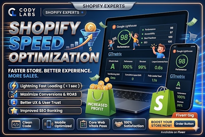 do shopify speed optimization and increase store speed score