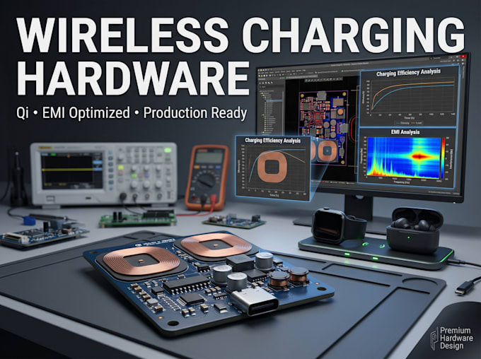 design wireless charging hardware for qi charger, wearable, consumer electronics