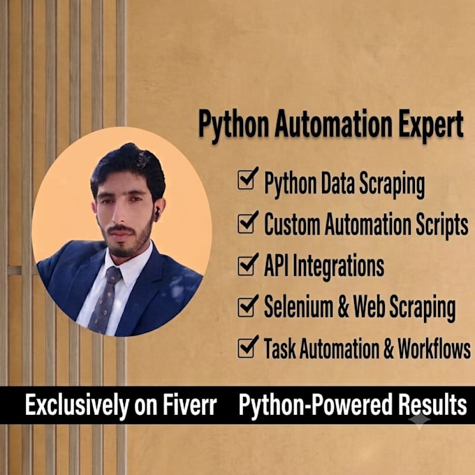 build a custom python web scraper and automation bot