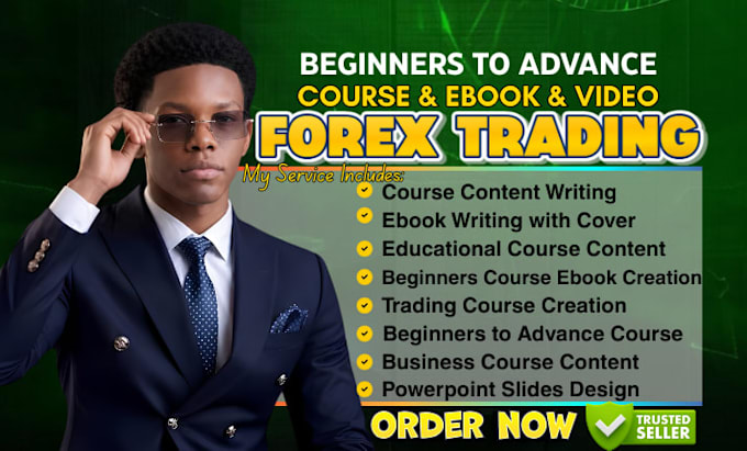 create forex trading course content forex ebook writing video course PPT slides