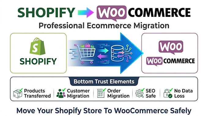 migrate shopify store to woocommerce, shopify to woocommerce migration expert