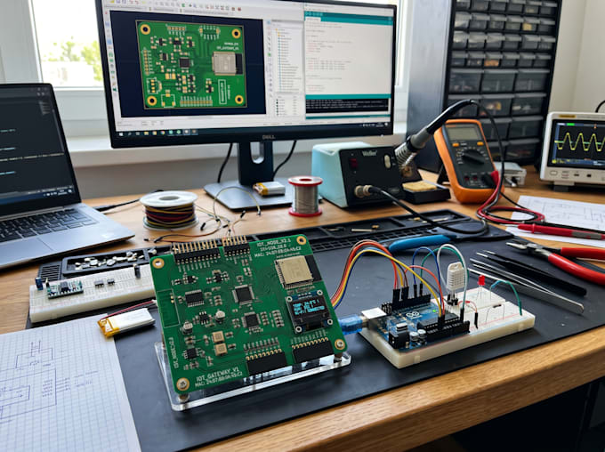 design custom pcb prototypes, arduino electronics and embedded iot solutions