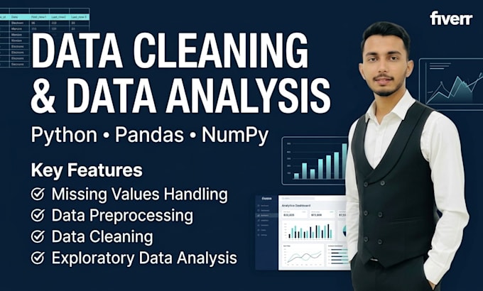 clean, preprocess and analyze your data using python