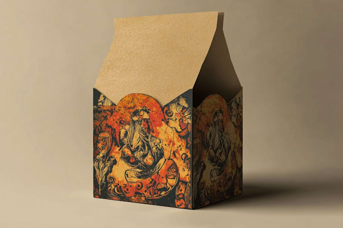 draw cartoon cannabis packaging design