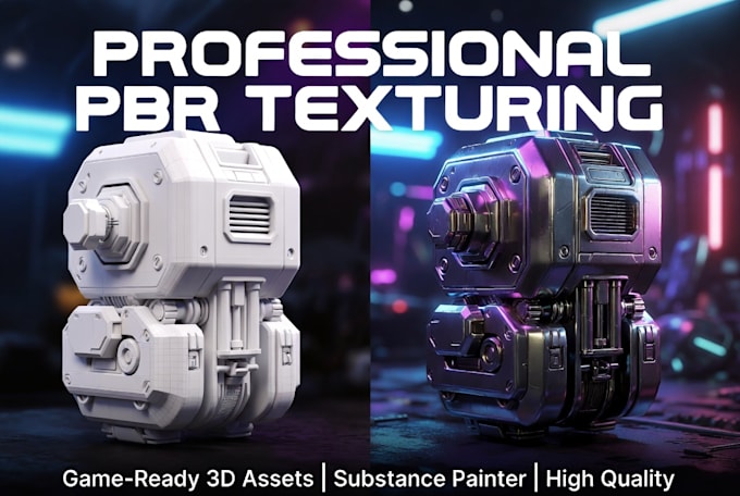 create pbr textures uv map optimized for games, 3d models