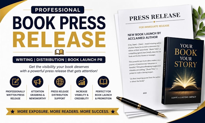 write, distribute book press release, press release distribution, book launch pr