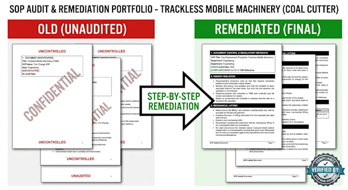 identify the gaps and create the paperwork