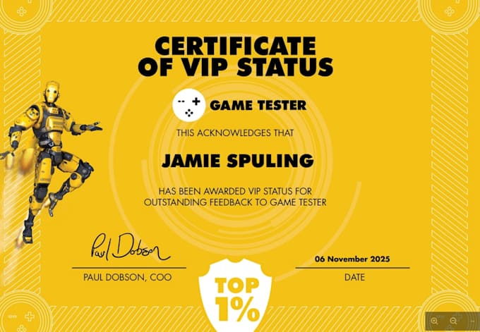 test your game and give you honest feedback
