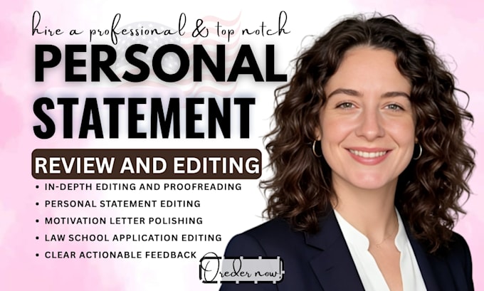 edit and improve your college, graduate, MBA, phd, or medical personal statement