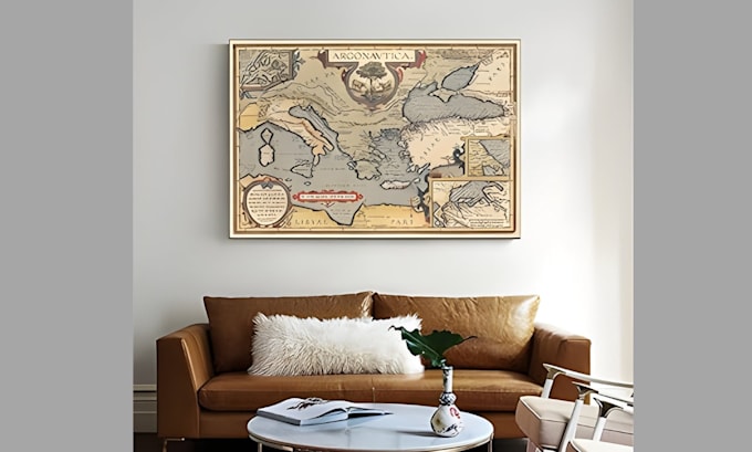 design alternate stunning  and historical replica maps for your project