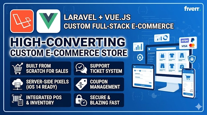 develop a high converting e commerce website or online store