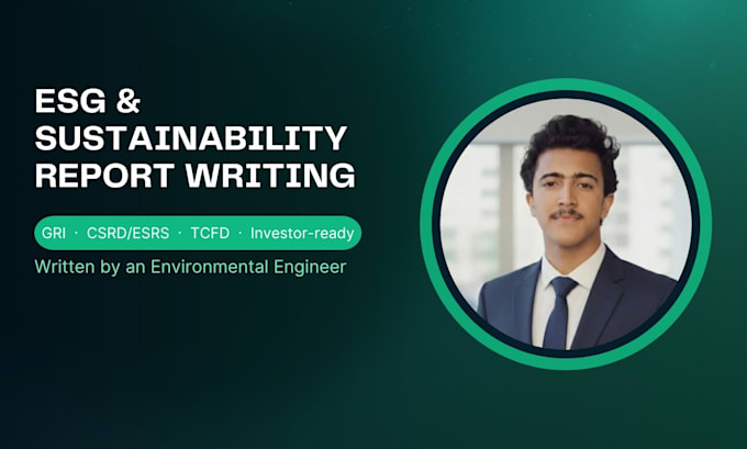 write your esg sustainability report for gri csrd compliance