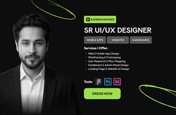 design a modern, userfriendly uiux for mobile app, website, saas and dashboard