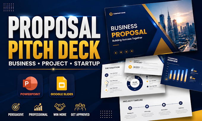 design proposal pitch deck business proposal deck startup pitch deck