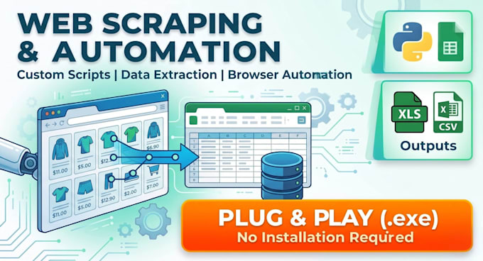 develop custom web scraping and automation scripts