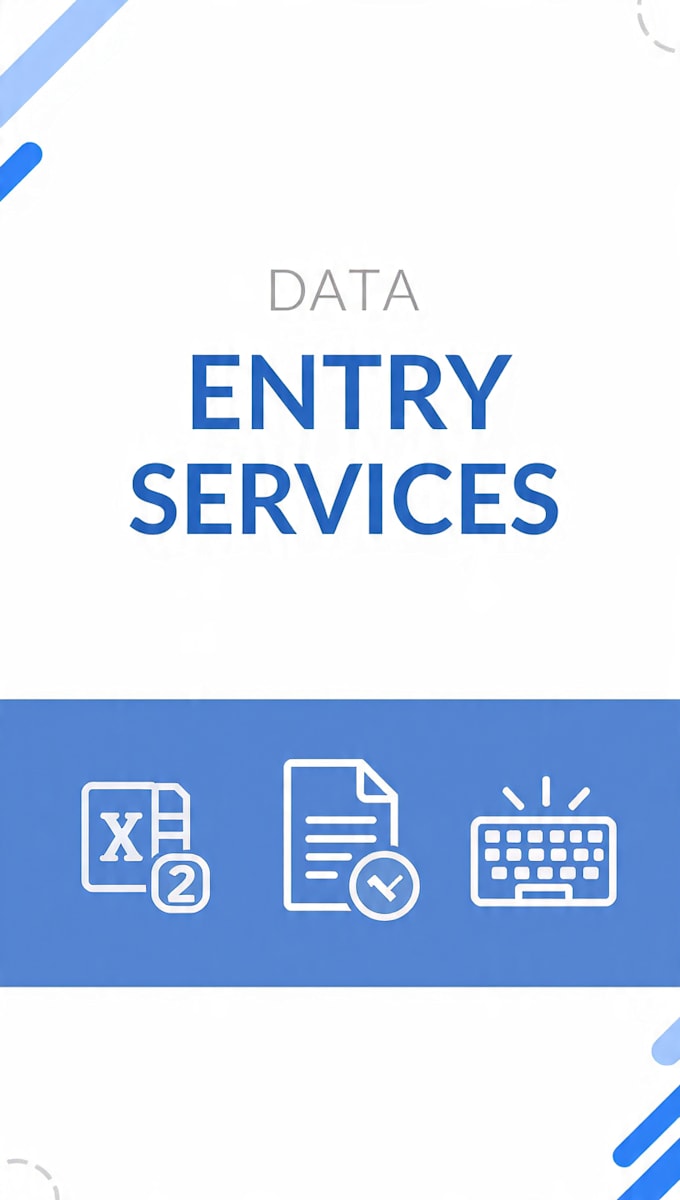 do data entry, excel data analysis and ms office work accurately
