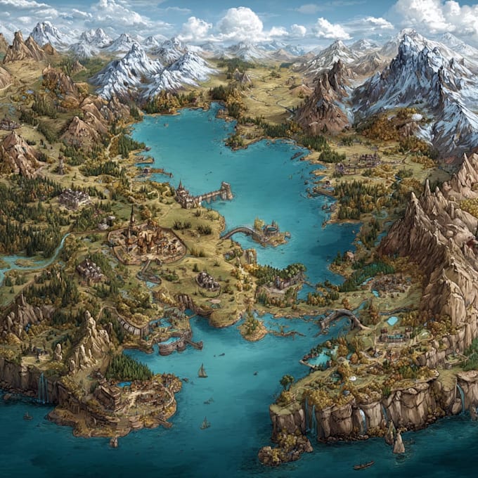 be create your fantasy city map