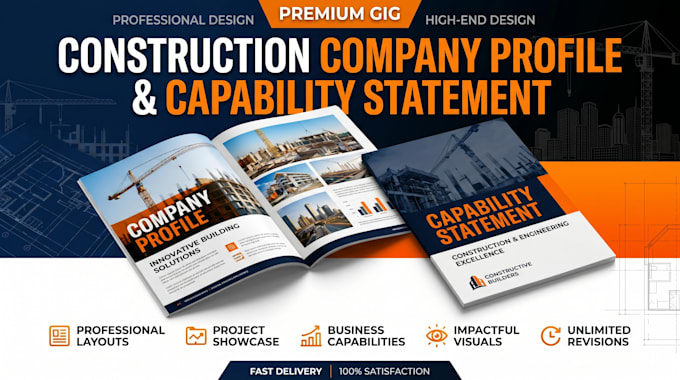 design a construction company profile capability statement and corporate