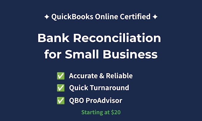 quickbooks online bank reconciliation and bookkeeping