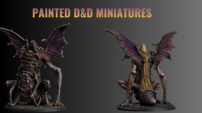 professionally paint custom dnd and tabletop miniatures