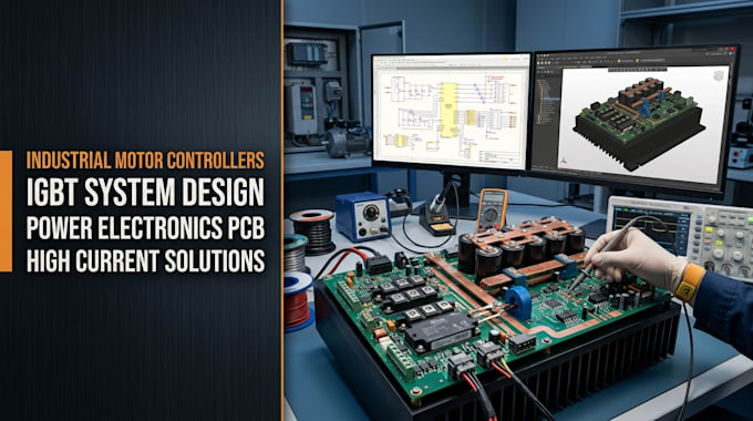 design industrial motor controllers, igbt systems and pcb design